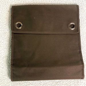 Thirty-One Hang Up Room Organizer Gray Pin Dot Brown Print‎